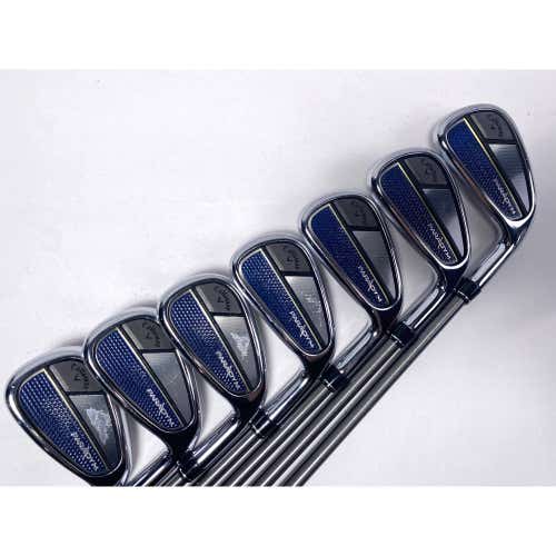 Callaway Paradym Iron Set 4-PW AeroTech SteelFiber fc 80 F3 Regular RH +1''