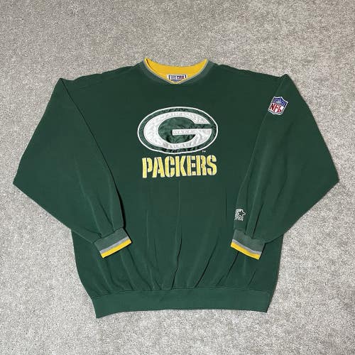 Vintage Green Bay Packers Starter Pro Line Embroidered Crew Sweatshirt Mens XL