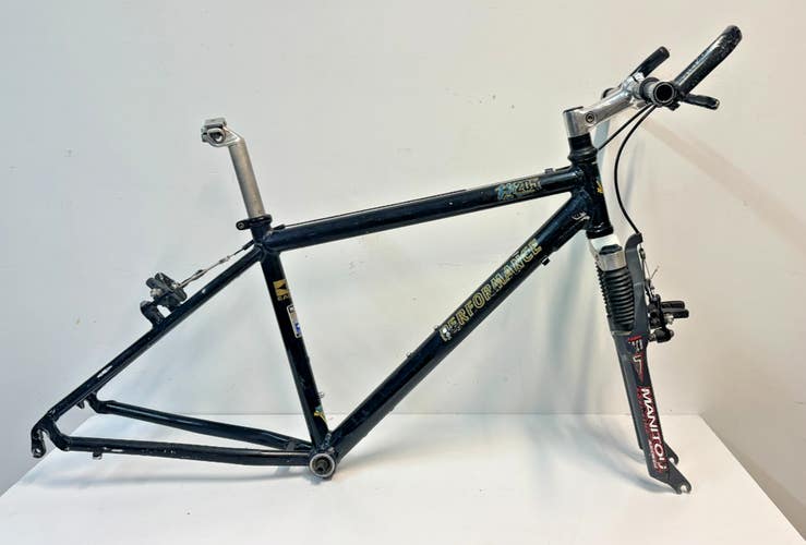 1990s Performance M205 16" C-T Easton ProGram 3 Aluminum Mtn Bike Frame Deore LX