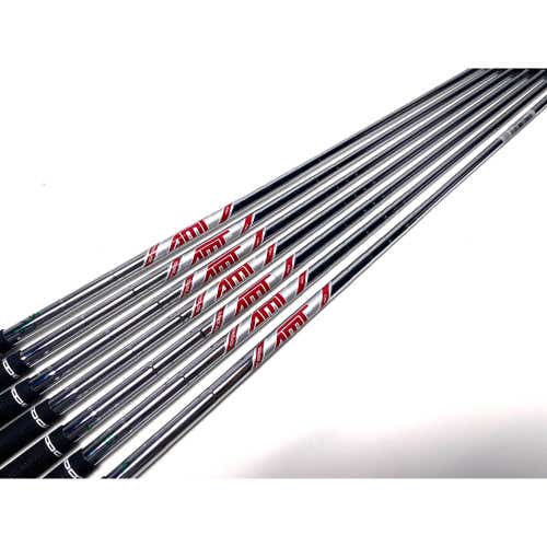 True Temper AMT Red R300 Regular Iron Set of 7 Shafts 34.25''-37''- Pull .355