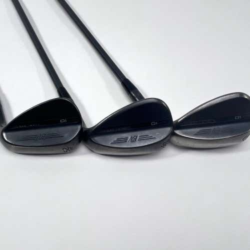 Titleist Vokey SM10 Jet Black Wedge Set 52* 8 | 56* 12 | 60* 12 Senior RH