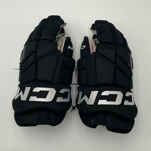 Used Black Charlotte Checkers CCM 14" HGTKPP Gloves