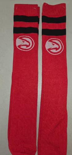 ST5 Mens NBA ATLANTA HAWKS Crew Socks Lot of 2 Pair MEDIUM New