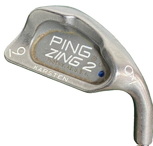 Ping Zing2 9 Iron Blue Dot 1 Up Men's RH JZ Stiff Steel 36.25" Good Midsize Grip