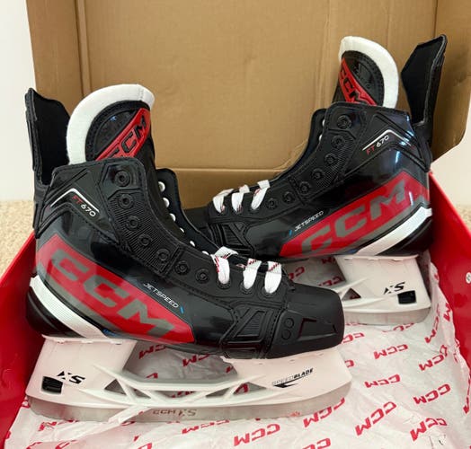 Black 2023 CCM JetSpeed FT675 Hockey Skates Regular Width 8 (New)