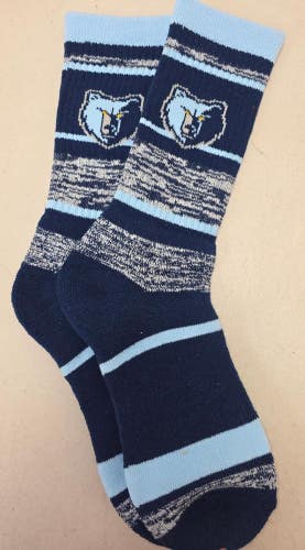 ST1 Mens NBA MEMPHIS GRIZZLIES Crew Socks Lot of 1 Pair LARGE New