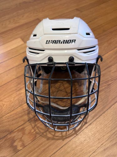 Small Warrior Alpha One Pro Helmet, with CCM FM580 Cage (used)