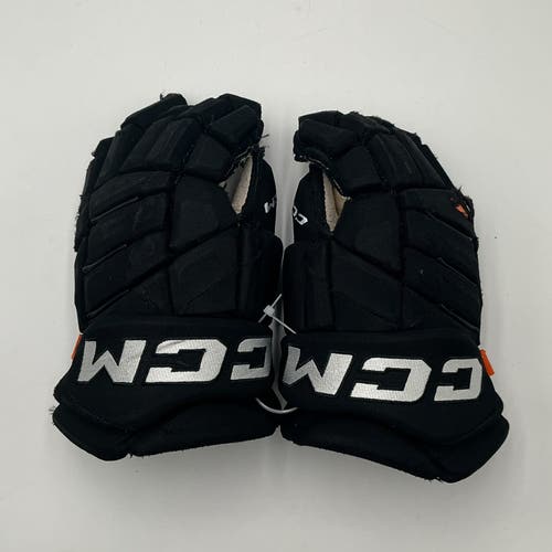 Used Black Charlotte Checkers Black CCM 14" HGPJSPP Gloves