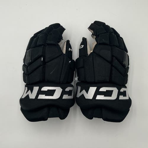 Used Black Charlotte Checkers CCM 14" Pro Stock HGTKPP Gloves