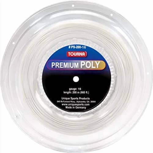 Tourna Premium Poly REEL- 16 gauge, Ivory (600 ft/ 200 m)