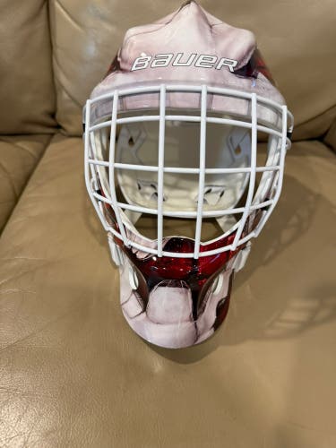 Red Youth Bauer Inline Goalie Mask (New)