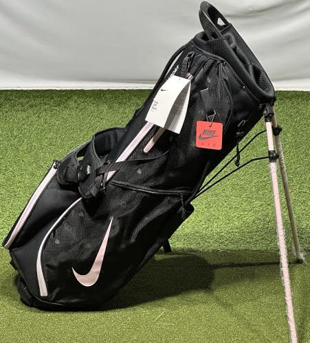 Nike 2026 Air Sport 2 Golf Carry Stand Bag 4-Way Top Black/Sail/Pink NEW
