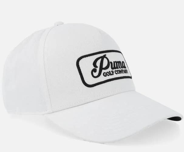 PUMA Jupiter Golf Snapback Adjustable Hat Cap One Size Color: White/Black NEW!