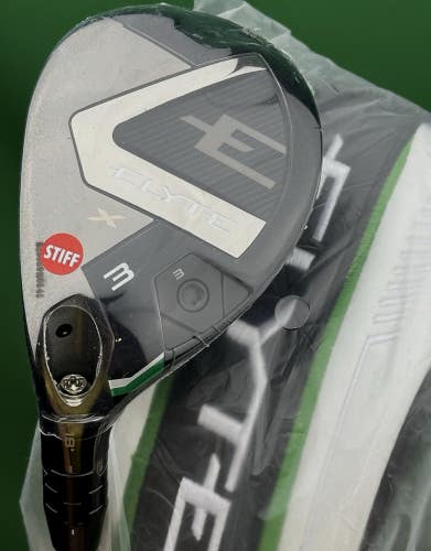 Callaway Elyte X Rescue 3-Hybrid 3H 18* LEFT Hand Denali Charcoal Stiff Flex LH