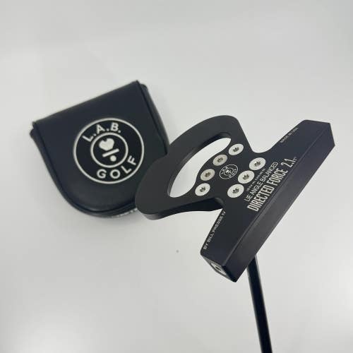 L.A.B. Golf Directed Force 2.1 Putter RH Mallet 34" Headcover Used Graphite