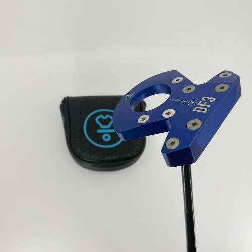 L.A.B. Golf DF3 Putter RH Mallet 33 1/4" Headcover Used Steel Golf Club