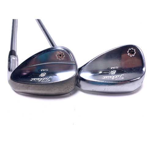Titleist Vokey SM7 Tour Chrome Wedge Set 54* 8 | 58* 8 KBS Tour Stiff RH