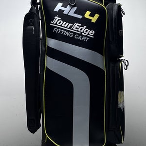 Tour Edge Fit Cart Staff Bag Black 16 Divide Single Strap Golf Bag with Wheels