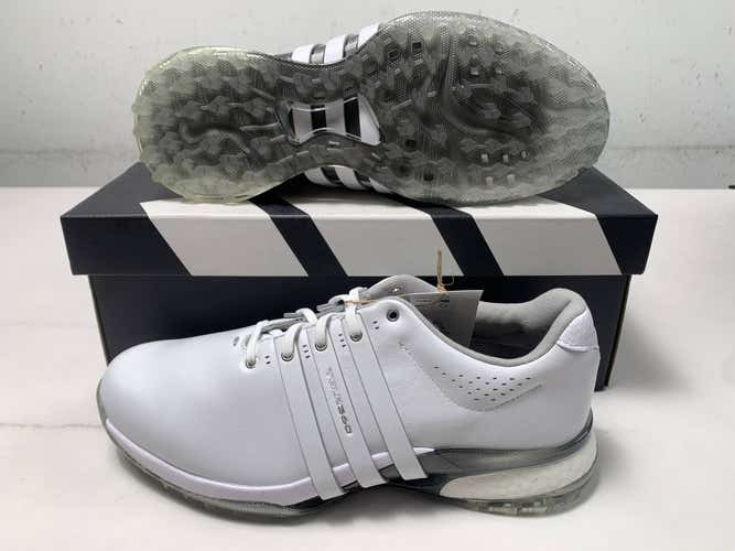 Adidas Tour360 25 Spikeless Waterproof Golf Shoes White Men's SZ 9 (IH0935) NIB
