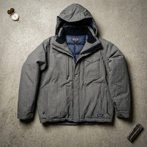 Patagonia Wanaka Down Jacket Mens L Grey Puffer Coat Gorpcore Stealth Wealth