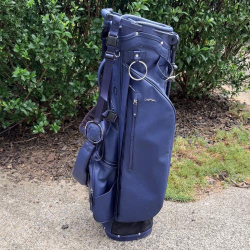 Leather Navy Sun Mountain Stand Bag (3388)