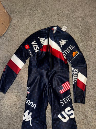 New 2026 US Ski Team Kappa Padded Suit FIS Legal