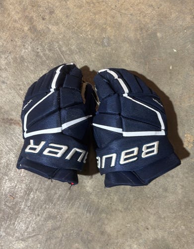 Blue Senior Bauer Vapor X Gloves 13" (Used)