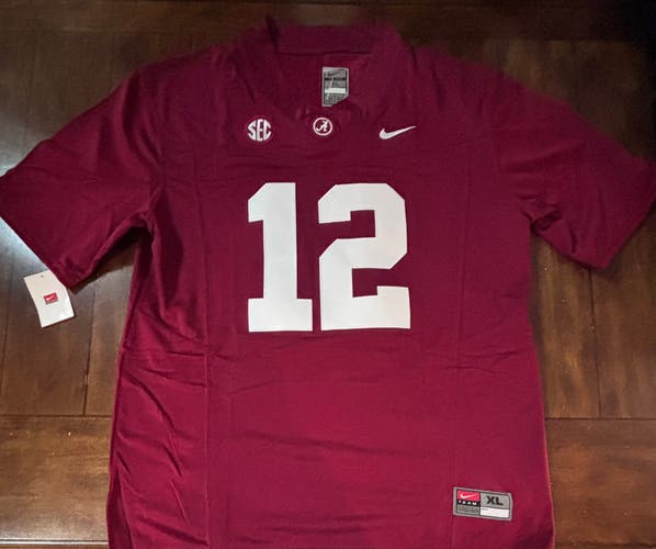 Alabama Crimson Tide Keelon Russell Stitched Red Jersey Adult XL NWT