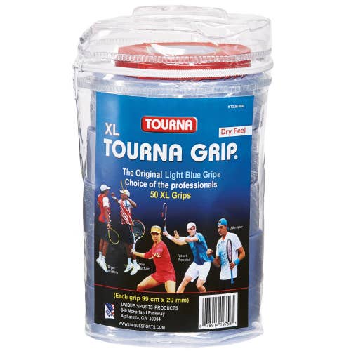 Tourna Grip XL Original Dry Feel Tennis Grip - 50 Grips Pack