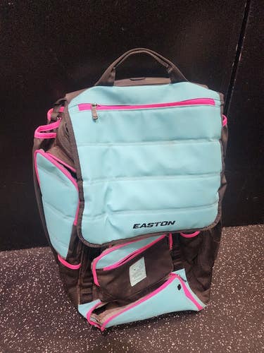 Used Easton VOYAGER BB/SB Player Wheeled Bag Carolina Blue 11849-S000044985