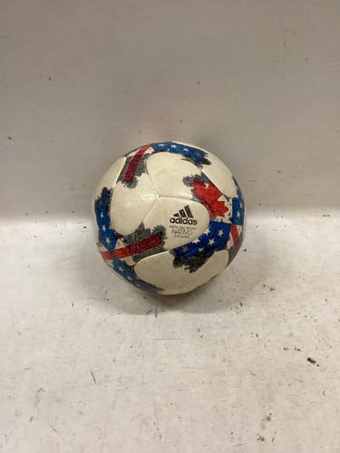 Used Adidas NATIVO TOP GLIDER MATCH REPLICA All Size Soccer Ball White/Red/Navy 5 11725-S000509649