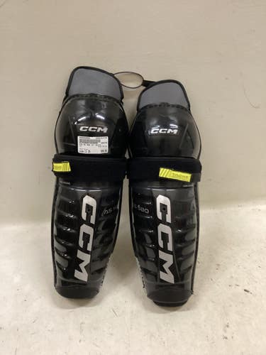 Used CCM AS 580 Junior Shin Guards Black 13" 11725-S000509658