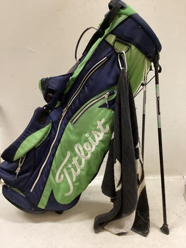 Used Titleist 6 WAY STAND BAG Mens Stand Bag Green And Royal Blue 11725-S000509756