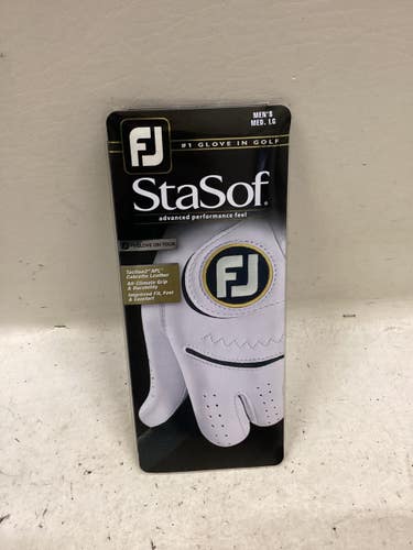 Used Foot Joy Mens Golf Glove White MD 11725-S000509780