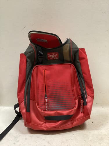 Used Rawlings BACKPACK-RED BB/SB Player Backpack Red 11725-S000507331