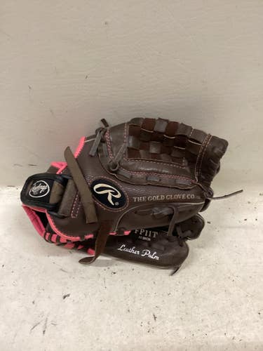 Used Rawlings FP11T RH Throw Fastpitch Gloves Brown 11" 11725-S000509435