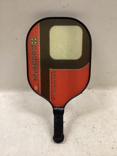 Used PADDLETEK BANTAM TS-5 Pickleball Racquet Red 11725-S000509505