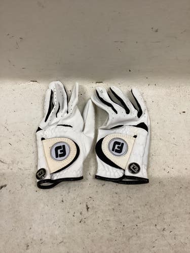 Used Foot Joy Jr Golf Glove Black And White MD 11725-S000509572