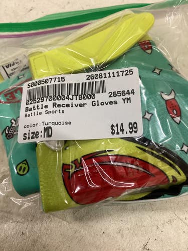 Used Battle Sports Football Accessory Turquoise MD 11725-S000507715