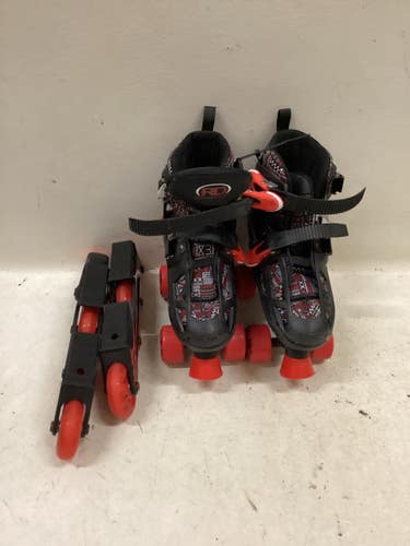 Used RollerDerby ADJ 3-6 Junior Rec Fitness Skates Red Adjustable 11725-S000509857