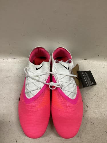 Used Nike Soccer Indoor Shoes White And Neon Pink Senior 9.5 11725-S000509864