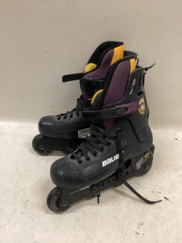 Used Bauer FITNESS 3 Senior Rec Fitness Skates Yellow Senior 8 11725-S000509341