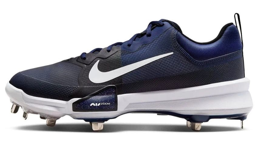 Nike Force Zoom Trout 9 Pro Low Top Metal Cleats Navy Blue FB2907 400