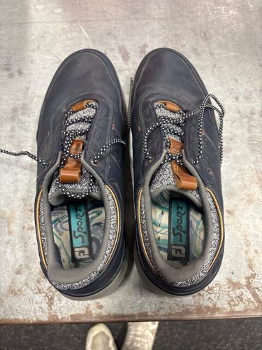 Used Foot Joy Mens Golf Shoes Navy Blue Senior 10.5 11337-S000496737
