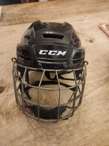 CCM Tacks 310 Hockey Helmet – Medium – Black – Cage Included