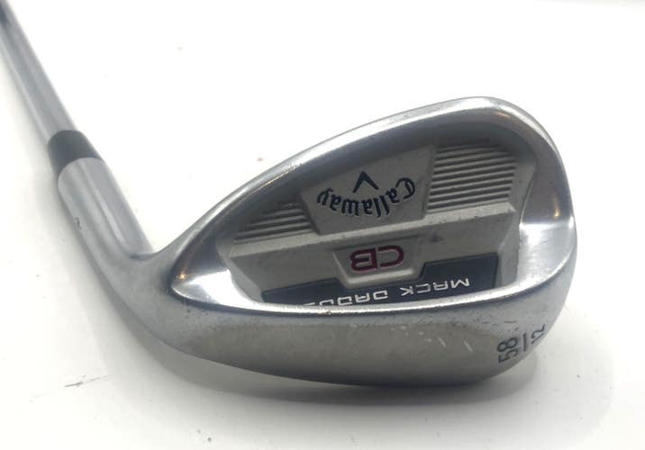 Callaway Mack Daddy CB Wedge 58* 12 Bounce KBS Hi Rev 2.0 105g Steel Mens RH