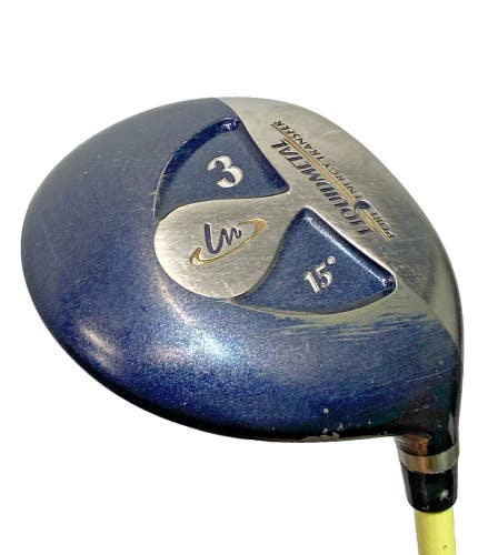 Liquidmetal Golf 3 Wood 15* Minus 2" RH Harrison Striper Stiff Flex Graphite 40"