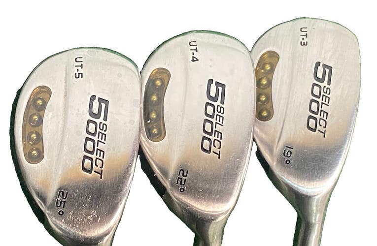 Power Play Select 5000 Hybrid Set 3h 19* 4h 22* 5h 25* R300 Steel RH Nice Grips
