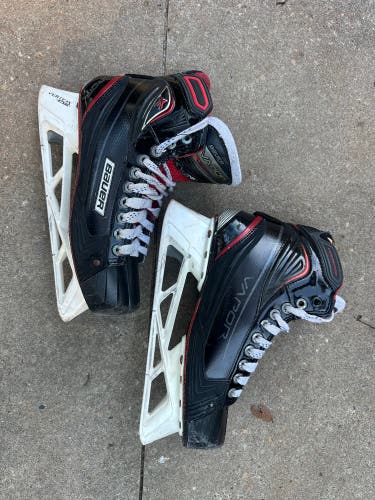2017 Bauer Vapor 1X Pro Hockey Goalie Skates Regular Width Pro Stock 9 (Used)