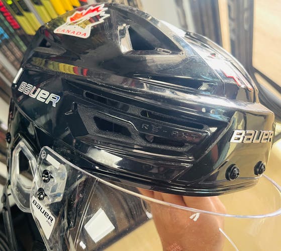 Team Canada - Medium Bauer Re-Akt 150 Helmet Pro Stock